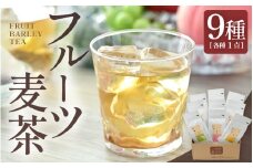  9種類のフルーツ麦茶セット フルーツ麦茶 9種 (各種1点：ティーバッグ 10g × 10p)  三国屋から新感覚の麦茶できました！ 【むぎ茶 お茶 ノンカフェイン フルーツ ティー ティーバッグ ティーパック セット 飲み比べ プレゼント ギフト 贈答 贈り物】 [C-12207]