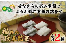昔ながらの羽二重餅・よもぎ詰合せセット（各種16枚入り）はぶたえ 羽二重餅 はぶたえ餅 和菓子 餅 お餅 餅菓子 はぶたえもち  よもぎ お菓子 菓子 詰め合わせ 詰め合わせ セット 銘菓 食べ比べ 蓬餅 よもぎ餅 よもぎもち [A-011003]