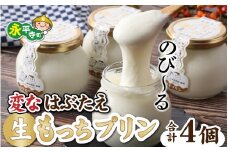 12.15 男子ごはん でテレビ放送されました 変なはぶたえ生もっちプリン（4個セット）[B-011002]　冷凍 ぷりん スイーツ 詰合せ 餅 もち 菓子 福井 永平寺 羽二重餅 マエダセイカ 卵不使用 卵アレルギー お餅 おもち プリン デザート 羽二重 羽二重餅 はぶたえ はぶたえ餅 詰め合わせ ご当地 ご当地スイーツ あさいち 