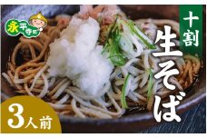 越前十割生蕎麦　３人前　(冷凍) 
