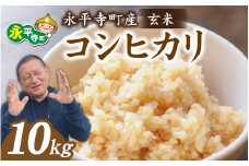 【先行予約】永平寺町飯島産　コシヒカリ  【玄米】10kg /ふるさと納税 米 こしひかり 10キロ  福井県 永平寺町 の おいしい お米 発祥の地 こめ おこめ 玄米 精米 国産 限定 ごはん ご飯 白飯 ゴハン 玄米 ふるさと ランキング 人気 おすすめ 送料無料 産地直送 農家直送 福井県 永平寺 国産米  中西農園[C-074002] 
