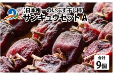 【先行予約】【日本唯一の燻す干し柿】 サンキュウセットA（今庄つるし柿・越前いぶし柿(南条産刀根早生、あわら産平種無)の詰合せ）【2025年11月末以降順次発送】