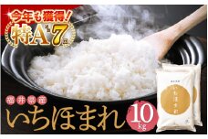 特A通算7回！令和6年産 お米 いちほまれ 10kg 福井県産【米 コメ kome 10キロ 精米 白米】 [e27-b014_r06]