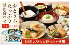 お豆腐 たっぷり詰め合わせ 6種 計11個【国産 大豆 豆腐 とうふ 厚揚げ がんもどき 食べ比べ】 [e08-a002]