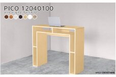 [e42-o002_01] カウンターテーブル PICO 12040100 日本製 完成品 作業効率アップ 立ったままパソコンで作業できる！ 【 家具 インテリア テーブル テレビ台 北欧風 木製 収納 】【カラー：ブラウンでお届け】