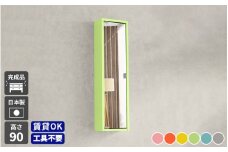 [e55-h002_02] 鏡付き ウォールラック WB-DXミラーH-nine薄型 aino「パステルカラー」ワンプッシュで開閉できるミラー扉付き！【日本製 完成品 家具 インテリア ウォールシェルフ 壁掛けラック 北欧風 木製 収納】【カラー：オレンジ】