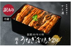 【訳あり】国産うなぎ蒲焼（無頭） 2尾 合計500g以上 こだわりの蒲焼タレ付き【うなぎ ウナギ 鰻】 [e59-c001]
