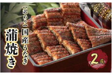 【訳あり】国産 うなぎ 蒲焼き （無頭）2尾 計450g 自家製 こだわり 蒲焼き たれ 2個・山椒 2個付き【 ウナギ かばやき さんしょう 】 [e29-c001]