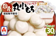 【年末限定返礼品】雪んこ餅 丸小もち 杵つき 計900g（30g × 30個 ）国産 正月 ご馳走【小さいサイズ 雑煮 御馳走 添加物不使用 少量 食べきり】【2025年12月上旬以降順次発送】 [e26-a007]