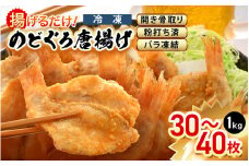 揚げるだけ ! のどぐろ唐揚げ 計1kg（500g × 2P）開き骨取り・粉打ち済 バラ凍結 冷凍【海産物 海鮮 さかな 魚 アカムツ 魚介類  惣菜 弁当おかず 唐揚げおつまみ お取り寄せ 簡単調理】 [e15-a031]