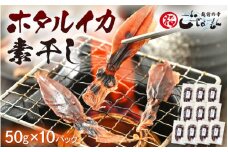 産地直送！ ホタルイカ 素干し 約500g（50g × 10パック）網元漁師が厳選！ 便利な小分け袋 全国トップクラスの漁獲量 越前町よりお届け 【福井県 海鮮 ほたるいか おつまみ 酒の肴 お取り寄せ グルメ 宅飲み 冷蔵】 [e15-a036]