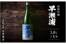 【早瀬浦】特撰吟醸酒 1800ml × 1本【入手困難 日本酒 地酒 福井 美浜 早瀬 フルーティ 男酒 硬水 ミネラル 希少 ご褒美 家飲み】 [m16-a022]