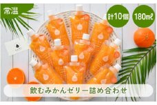 飲むみかんゼリー 詰め合わせ （計10個） 着色料 保存料 香料 不使用【ギフト 母の日 父の日 こどもの日 敬老の日】 [m01-a050]