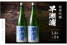 【早瀬浦】特撰吟醸酒 1800ml × 2本 セット【入手困難 日本酒 地酒 福井 美浜 早瀬 フルーティ 男酒 硬水 ミネラル 希少 ご褒美 】[m16-b016]
