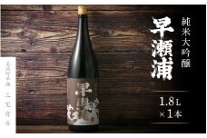 【早瀬浦】純米大吟醸 1800ml × 1本(のし無し)【入手困難 日本酒 地酒 福井 美浜 早瀬 フルーティ 男酒 硬水 ミネラル 希少 ご褒美 家飲み】[m16-c013]