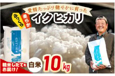 【先行予約】令和7年産 愛情たっぷり健やかに育った ふっくら 柔らか イクヒカリ（白米）10kg【2025年9月下旬以降順次発送予定】 [m29-a015]