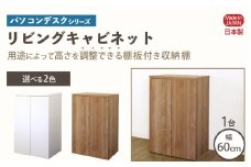 パソコンデスクシリーズ リビングキャビネット 幅60cm PLP-60T≪寄附者様組み立て品≫【ナチュラル】 [m13-f002_01]