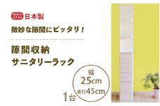間収納 サニタリーラック（幅25cm×奥行45cm）SPS-425≪寄附者様組み立て品≫ [m13-g007]