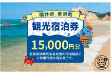 福井県美浜町観光宿泊券（15,000円分）【ギフト 母の日 父の日 こどもの日 敬老の日 】  [m07-e001]