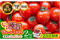 定期便 ≪2ヶ月連続お届け≫じゅわっと極旨のフルーツミディトマト 約1kg (バラ箱詰め) ×２箱【 とまと トマト フルーツトマト ミニトマト トマトジュース 野菜 やさい 人気 新鮮 産地直送 甘い 高糖度 完熟 食べやすい リコピン ビタミン ダイエット 美容 美肌 】 [m37-a018]