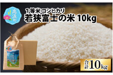 【先行予約】【令和6年産 新米】一等米コシヒカリ 若狭富士の米 10kg