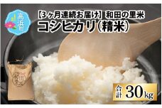 【先行予約】【令和7年産　新米】【3ヶ月定期便】和田の里米 10kg 3ヶ月連続【2025年10月より順次発送】