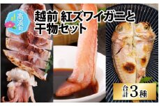 福井県産 越前 紅ズワイガニと干物セット【急速冷凍】（プロトン凍結）