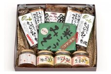 おおい夢工房自慢の逸品全部セット(完熟梅ジャム 米こうじみそ きのこごはんの素  しいたけと茎わかめの佃煮 ねり梅かつお おかず味噌3種 )