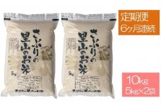 定期便 【6ヶ月連続】さぶりの里山 お米 コシヒカリ 10kg（5kg×2袋）