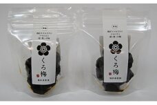 とてもすっぱい、熟成無塩の「くろ梅」2袋セット 紅映梅を使用 [№5580-0094]