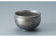 若狭鳳足焼　金ちらし 丸ぐい呑み［髙島屋選定品］ [№5580-0222]