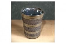 若狭鳳足焼　年縞シマシマ ミニカップ［髙島屋選定品］ [№5580-0224]