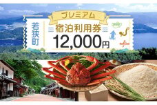 【祝北陸新幹線延伸】旅行 若狭町 プレミアム宿泊利用券 12000円分 1枚 宿泊補助券 福井県 福井 チケット 宿泊券 旅行券 宿泊 旅館 ホテル 1万2千円[№5580-0235]