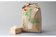 3ヶ月連続 有機JAS認証コシヒカリコース玄米 5kg［髙島屋選定品］ [№5580-0246]