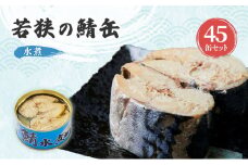 サバ缶 水煮 45缶 セット 詰め合わせ 若狭の鯖缶 鯖缶 さば缶 さば サバ 鯖 缶詰 缶詰め 魚 魚介 魚介類 海鮮 水煮缶 福井 福井県 若狭町 [№5580-0461]