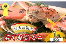 茹で越前ガニ【年末お届け】食通もうなる本場の味をぜひ、ご堪能ください。約800g以上×1杯 越前がに 越前かに 越前カニ ずわいがに かに カニ ボイルガニ [№5580-0587]