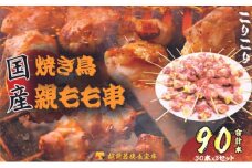【国産･生冷凍】焼き鳥親もも串30本（1本約20g）×3セット [№5580-0649]
