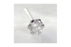 プラチナ900 ダイヤモンドピアス(Dカラー・0.2ct)【1212572】