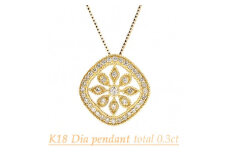 0.3ct　K18　ダイヤモンド　ペンダント　P5926DI-Y【1325359】
