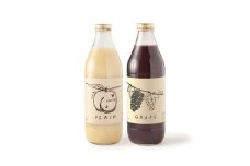 山梨県産 とろっとろ完熟桃100%ジュースと濃厚ストレート葡萄100%ジュースの2本セット【1327588】
