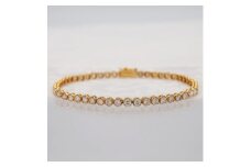 K18 3.0ctダイヤモンドブレスレット　HH019165【1401044】