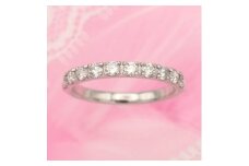 PT900 0.5ct 一文字ダイヤモンドリング　#14　HR-009178【1401066】