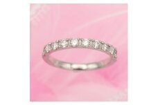 PT900 1.0ct 一文字ダイヤモンドリング　#12　HR-009179【1401070】