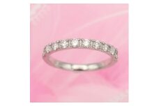 PT900 1.0ct 一文字ダイヤモンド リング　#8　HR-009179【1401071】