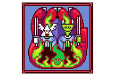 ＜山梨県＞NFT道祖神シリーズ(キャンバス作品+NFT)善と悪【1453577】
