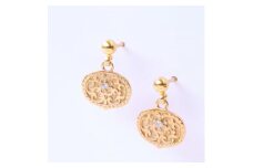 ＜Do＿goods＞ 古墳時代の造形美　『心葉形杏葉』ダイヤモンド ピアス 659-873-D_goods＞ 古墳時代の造形美　『心葉形杏葉』ダイヤモンド ピアス 659-873-D【1490354】