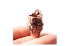 ＜Do＿goods＞縄文時代の生命誕生の神秘　出産文土器の純銅ミニオブジェ　659-299_goods＞縄文時代の生命誕生の神秘　出産文土器の純銅ミニオブジェ　659-299【1490530】
