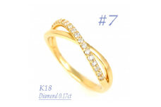 0.17CT　クロスラインダイヤモンドリング　RCR006DI-Y #7【1503993】