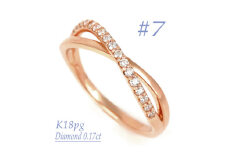 0.17CT　クロスラインダイヤモンドリング　RCR006DI-R #7【1503994】