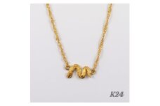 ＜山梨県＞＜ジュエリー＞K24 snake/スネーク ネックレス　1本【1508473】
